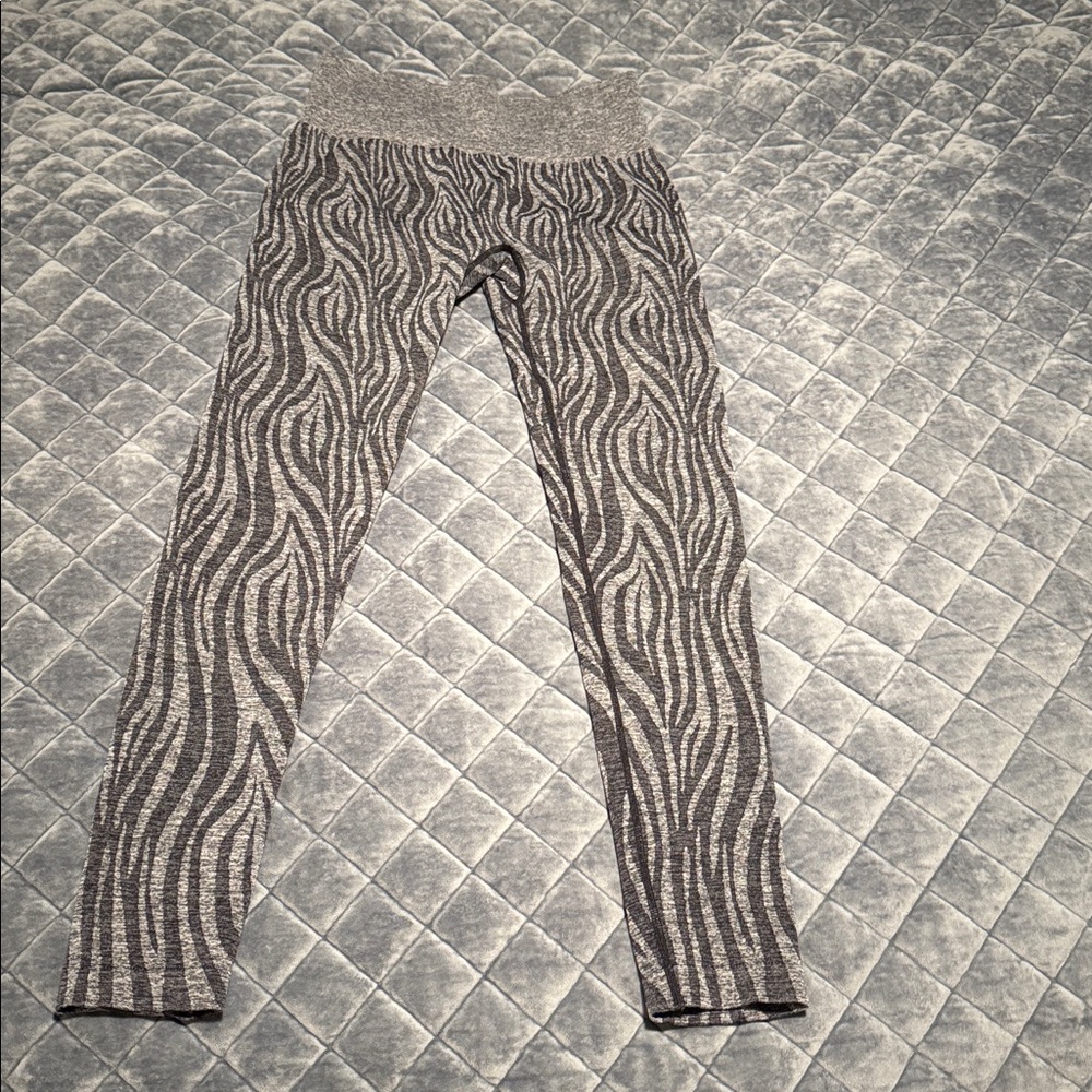 NVGTN Black Speckled Zebra Seamless Leggings